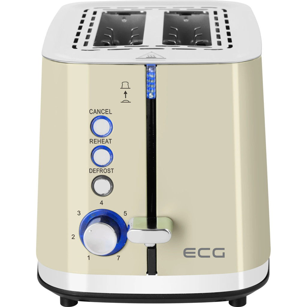 Тостер ECG ST 2766 Vintage Vanilla Тостер ECG ST 2766 Vintage Vanilla