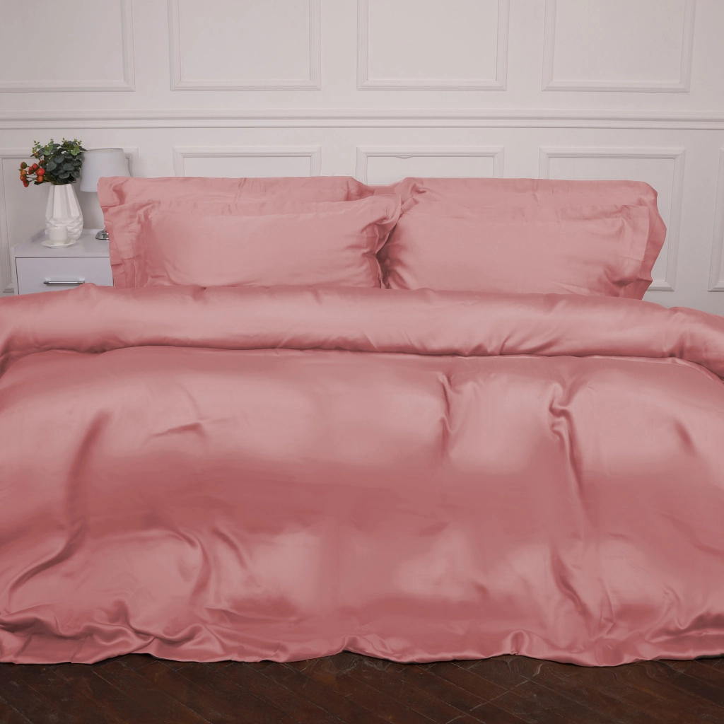 Постільна білизна MirSon Tencel №02 Pink 2x143x210 Сімейний (2200009368608)