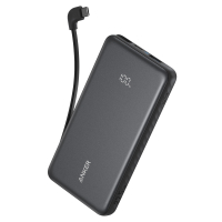 Батарея універсальна Anker 10000mAh, 22.5W, Built-In USB-C Cable, black (A110DH11)