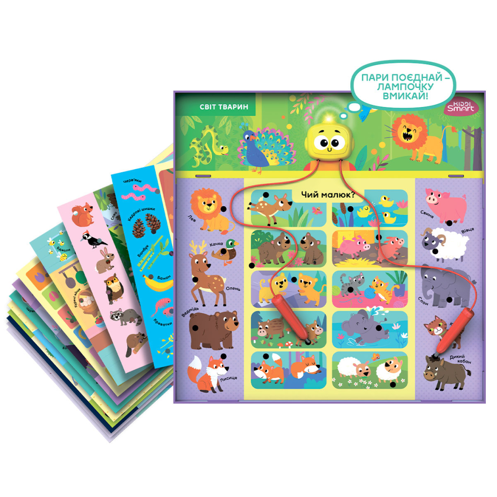 Настільна гра Kiddi Smart Вікторина Світ тварин S2 (157-A-0011-UA) Настільна гра Kiddi Smart Вікторина Світ тварин S2 (157-A-0011-UA)