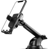 Універсальний автотримач Ugreen LP200 Gravity Phone Holder with Suction Cup Black (60990B)