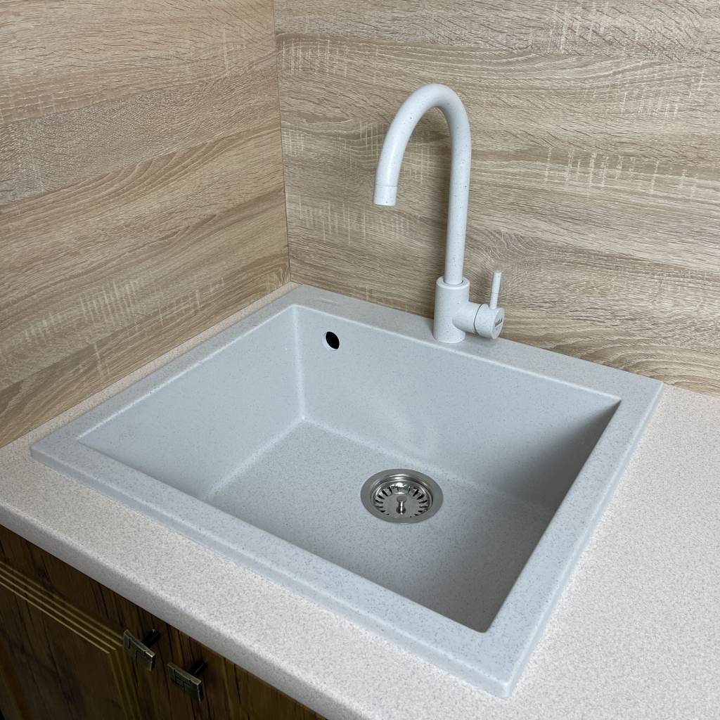 Мийка кухонна Adamant Univer Old stone + змішувач + дозатор (4824296902110)