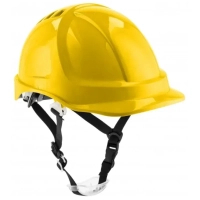 Protective helmet Hoegert PLONER HT5K194 plastic yellow, universal size (HT5K194)