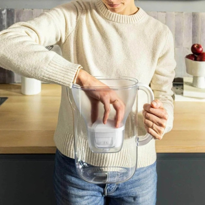 Фільтр-глечик Brita Style Essential XL MXPro 3.6л з картриджем сіро-блакитний (1058043)