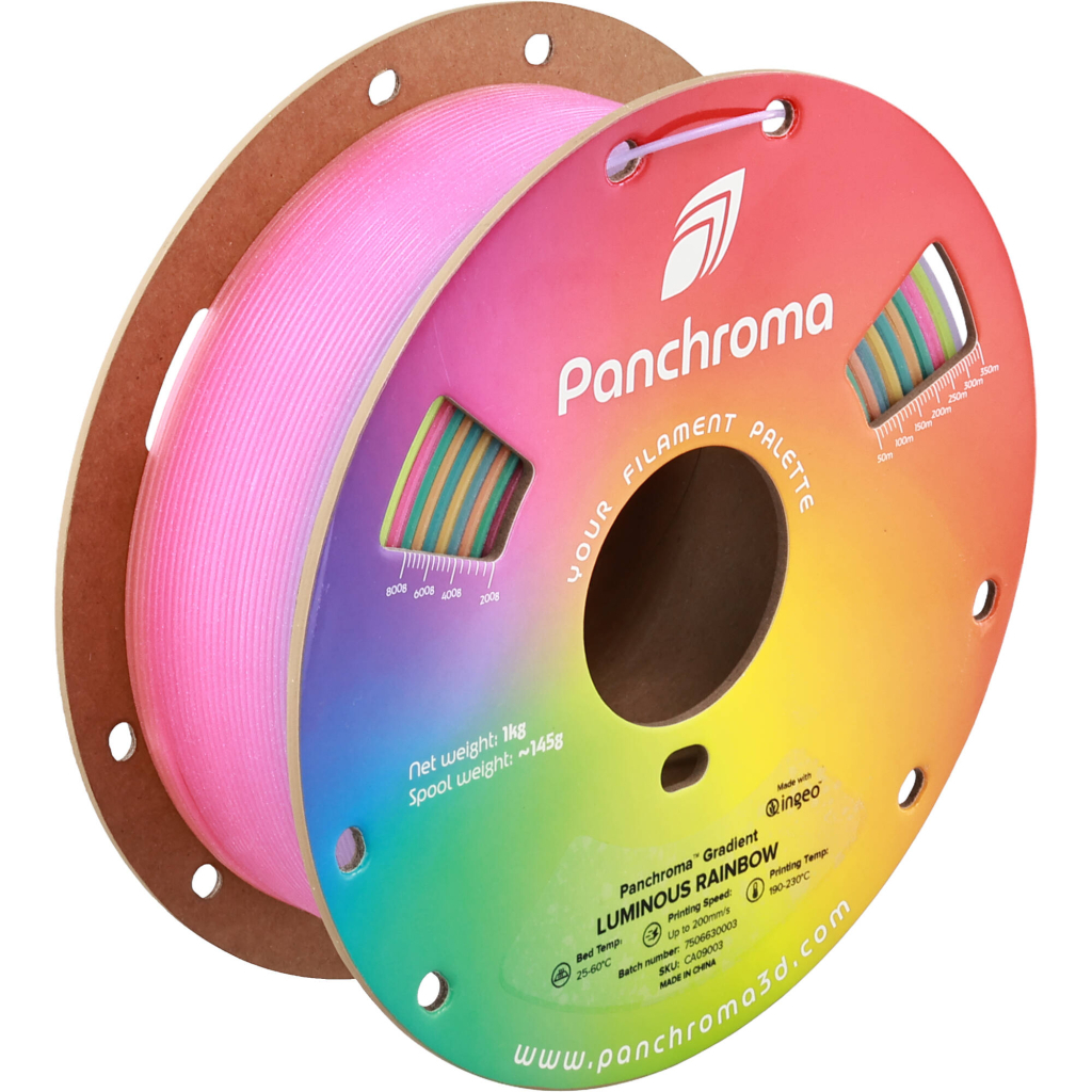 Пластик для 3D-принтера Polymaker PLA PANCHROMA GRADIENT 1,75mm 1kg LUMINOUS RAINBOW (CA09003)