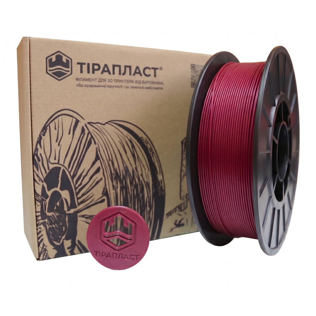 Пластик для 3D-принтера Тірапласт PLA pearl 1.75 мм 0,75кг fuchsia (25289/ 25273) Пластик для 3D-принтера Тірапласт PLA pearl 1.75 мм 0,75кг fuchsia (25289/ 25273)