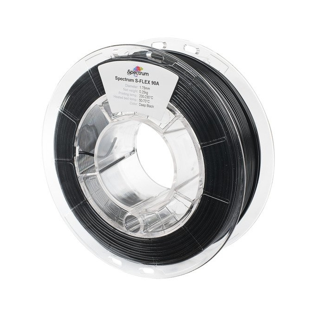 Пластик для 3D-принтера Spectrum S-Flex 90A 1.75mm 0.25kg BLACK, DEEP (80262)