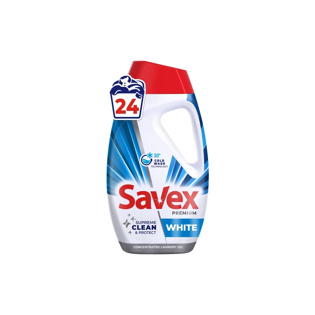 Гель для прання Savex Premium White 960 мл (3800024050053)