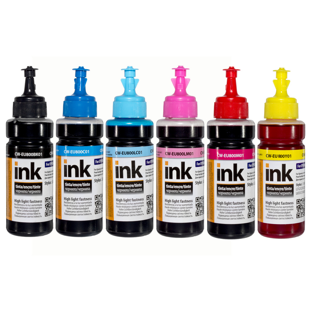 Чорнило ColorWay Epson L800 (6х100) BK/С/M/LС/LM/Y (CW-EU800SET01) Чорнило ColorWay Epson L800 (6х100) BK/С/M/LС/LM/Y (CW-EU800SET01)