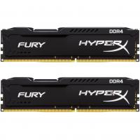 Модуль пам'яті для комп'ютера DDR4 16GB (2x8GB) 2400 MHz HyperX FURY Black Kingston Fury (ex.HyperX) (HX424C15FB2K2/16)