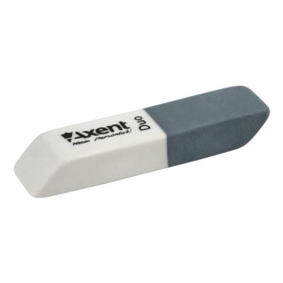 Гумка Axent soft Duo, white-grey (display) (1185-А) Гумка Axent soft Duo, white-grey (display) (1185-А)