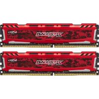 Модуль пам'яті для комп'ютера DDR4 16GB (2x8GB) 2666 MHz Ballistix Sport Red Micron (BLS2C8G4D26BFSE)
