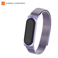 Ремінець до фітнес браслета Armorstandart Milanese Magnetic Band для Xiaomi Mi Band 4/3 Violet (ARM55199)