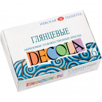 Акрилові фарби Невская палитра Decola акрилові глянсові 6 кольорів 20 мл (350421)