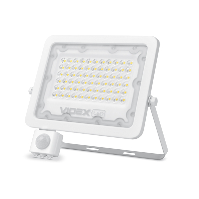 Videx LED 50W 5000K floodlight with motion sensor (VL-F2e505W-S)