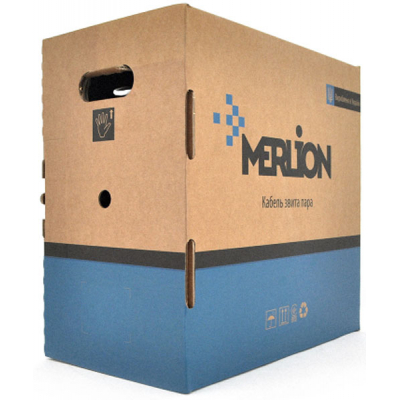 Network cable Merlion FTP 305m KNPE 4*2*0.54, cat.6, external [СCA] (09179)