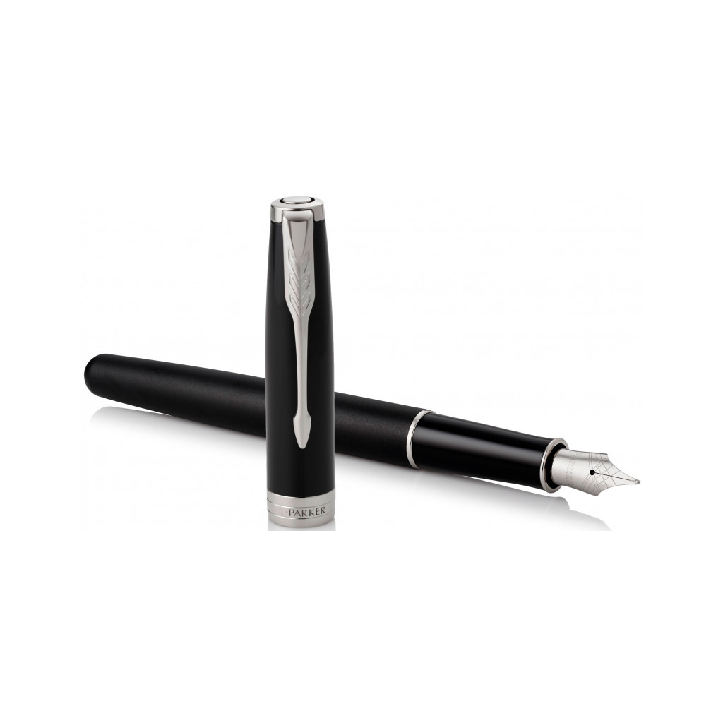 Ручка пір'яна Parker SONNET 17 Matte Black Lacquer CT FP F (84 911)