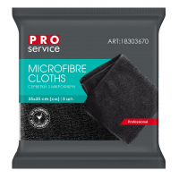 Cleaning wipes PRO service Standard made of microfiber Black 5 pcs. (4823071641387)