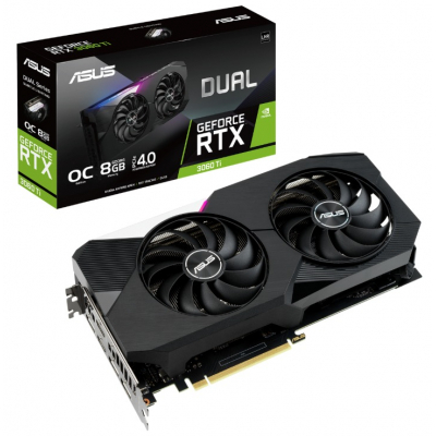 Відеокарта ASUS GeForce RTX3060Ti 8Gb DUAL OC V2 LHR (DUAL-RTX3060TI-O8G-V2)