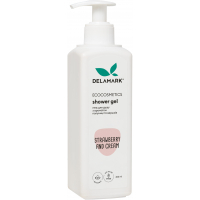 DeLaMark shower gel with the aroma of strawberries and cream 400 ml (4820152331908)