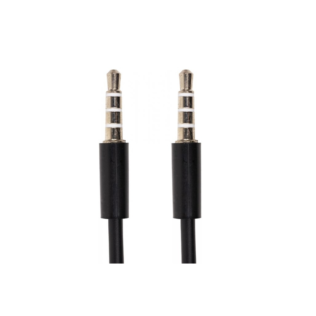 Кабель мультимедійний 3.5mm M to 3.5mm M 1.2m (4pin) PowerPlant (CA913053)