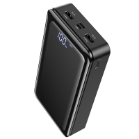 Батарея універсальна BOROFONE BJ8 Extreme 30000mAh Inp:USB-C/Micro-USB, Out:USB-A*2(5V/2A) black (6931474739971)