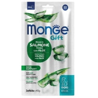 Treats for dogs Monge Gift Dog Skin support salmon with aloe 45 g (8009470085434)