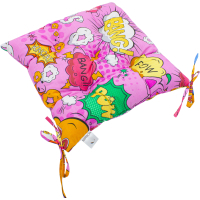 Chair cushion MirSon Beige 17-0512 Bombs pink 40x40 cm (2200006185581)