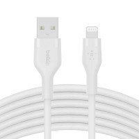 Дата кабель USB 2.0 AM to Lightning 3.0m white Belkin (CAA008BT3MWH)