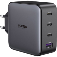 Зарядний пристрій Ugreen 4xUSB 100W GAN (USB-A+3*USB-C) Tech Fast Charger CD226 Grey (90575)