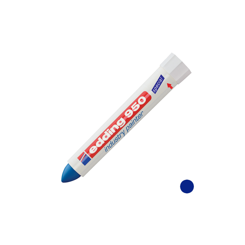 Маркер Edding Спеціальний промисловий маркер-паста Industry Painter 950 10 мм Синій (e-950/03)