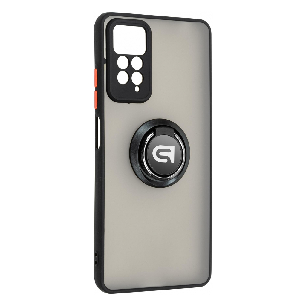 Чохол до мобільного телефона Armorstandart Frosted Matte Ring Xiaomi Redmi Note 12 Pro 4G Black (ARM68382) Чохол до мобільного телефона Armorstandart Frosted Matte Ring Xiaomi Redmi Note 12 Pro 4G Black (ARM68382)