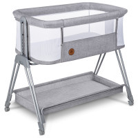 Ліжечко Lionelo приставне Luna Grey Concrete (LO-LUNA GREY CONCRETE)