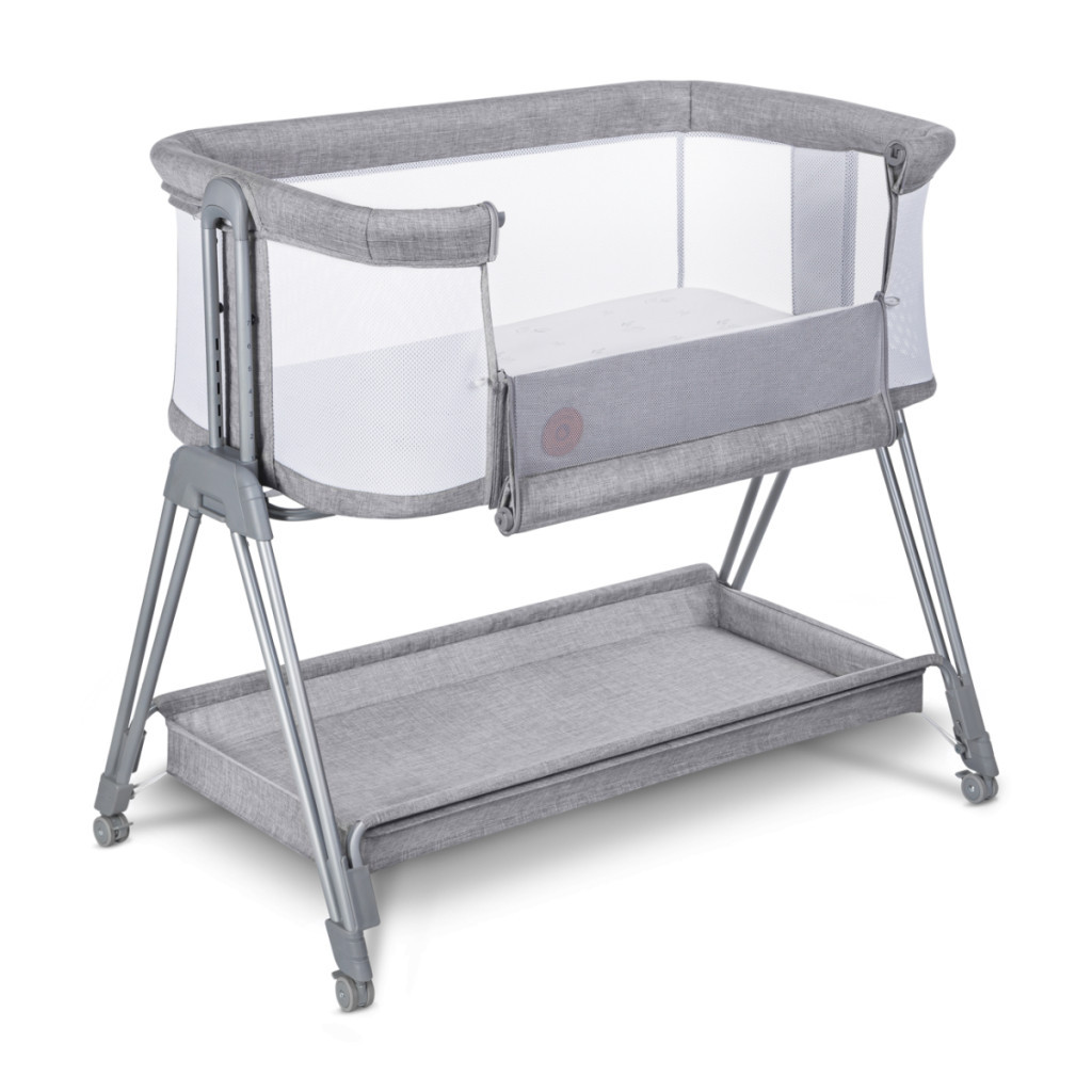 Ліжечко Lionelo приставне Luna Grey Concrete (LO-LUNA GREY CONCRETE)