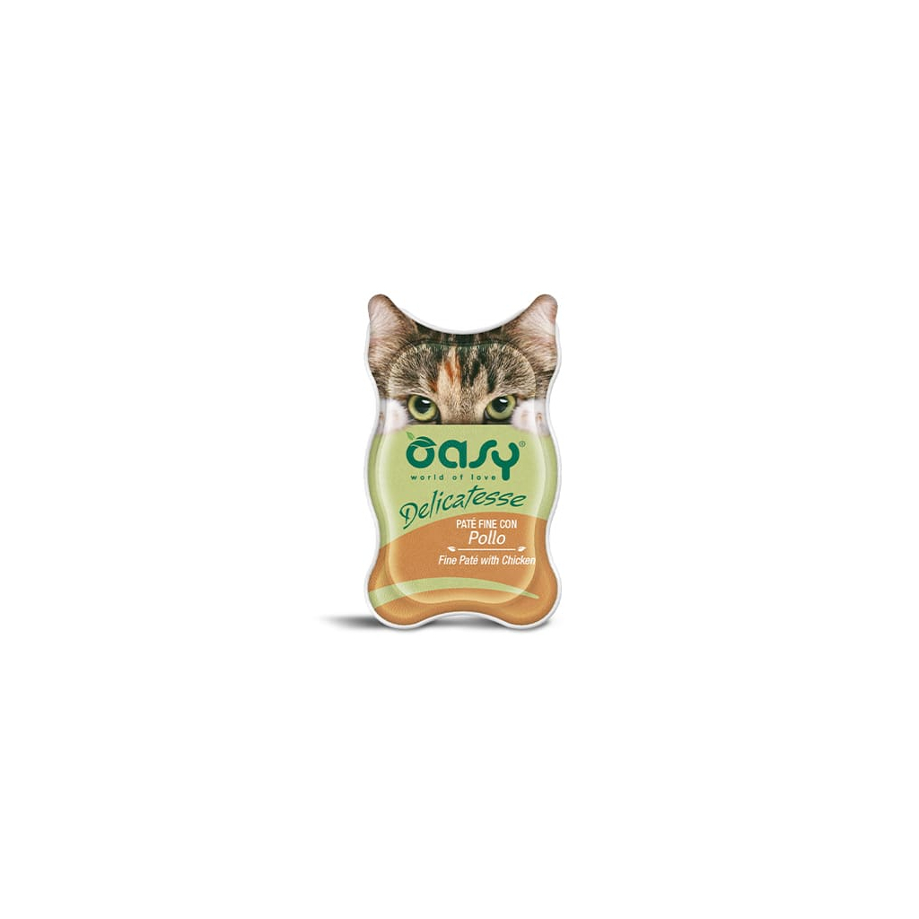 Паштет для котів OASY Adult з куркою 85 г (8053017342207)