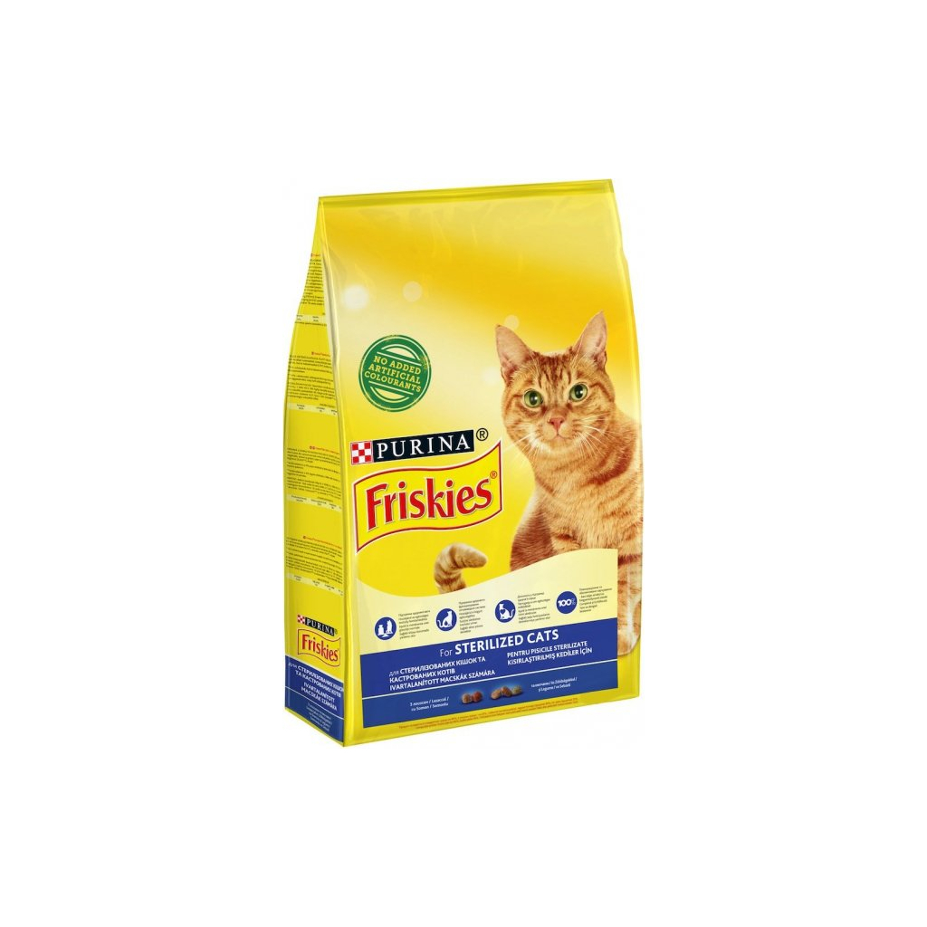 Сухий корм для кішок Purina Friskies Sterile з лососем і овочами 270 г (7613035352346)