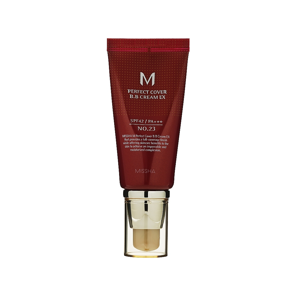 BB-крем Missha M Perfect Cover BB Cream EX SPF42/PA+++ Moisturized Complexion 23 - Natural Beige (8809747940721)