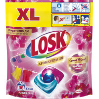 Капсули для прання Losk Power Caps Color Ароматерапія Ефірні масла та аромат Малазійської квітки 36 шт. (9000101803020)