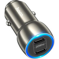 Зарядний пристрій HOCO Z48 Tough Type-С/Type-C Metal Gray (6931474794994)