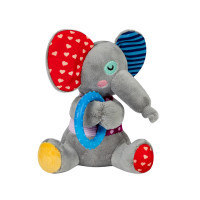 Dog toy GiGwi Plush Elephant with ring and whistle 16 cm (2256)