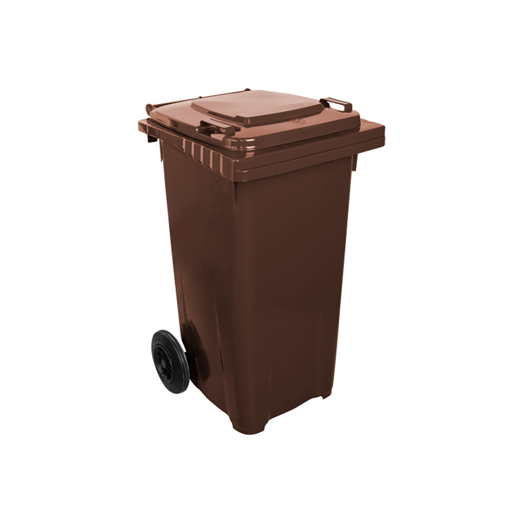 Контейнер для сміття Алеана Євро Темно-коричневий 120 л (алн 169097/т.корич)