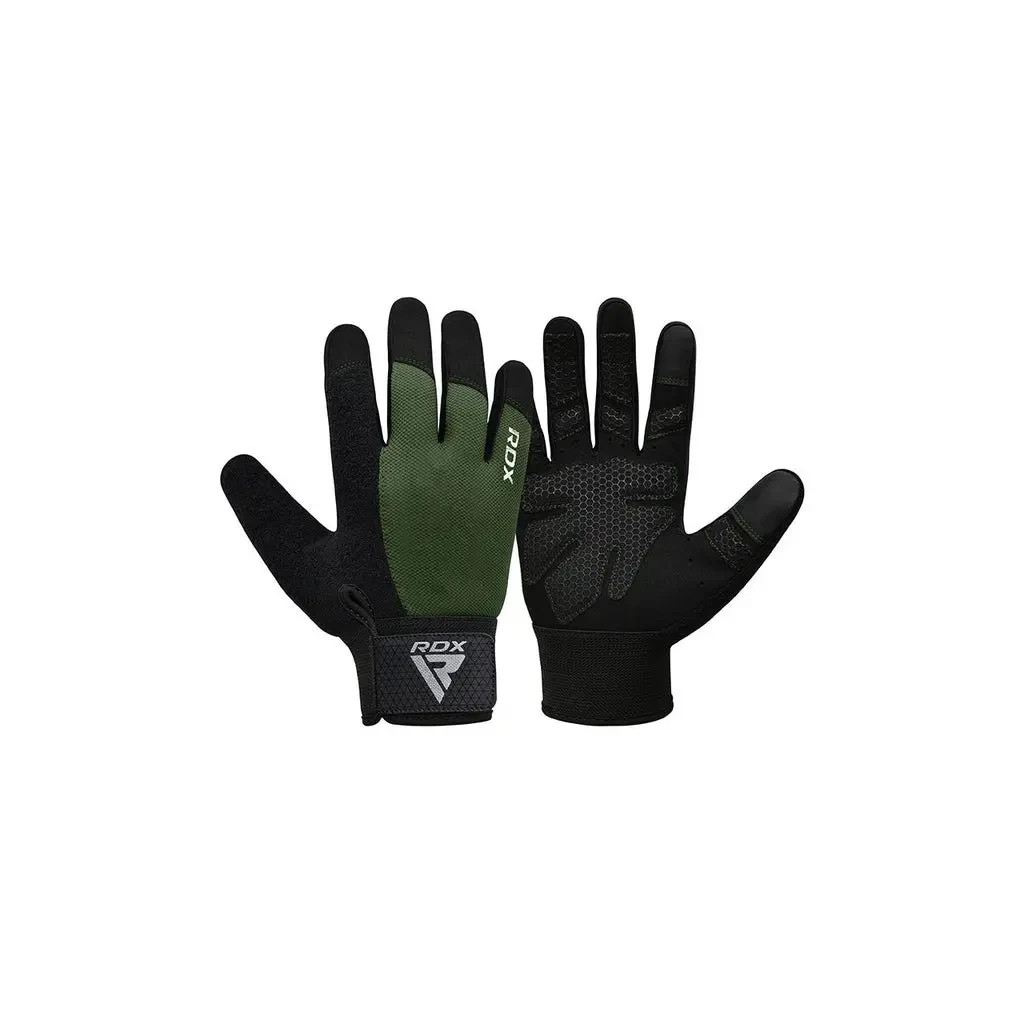 Рукавички для фітнесу RDX W1 Full Finger Army Green M (WGA-W1FA-M+)