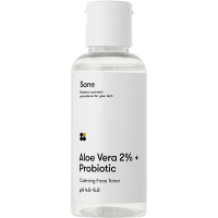 Тонік для обличчя Sane Aloe Vera 2% + Probiotic Calming Face Toner Заспокійливий 50 мл (4820266831271)
