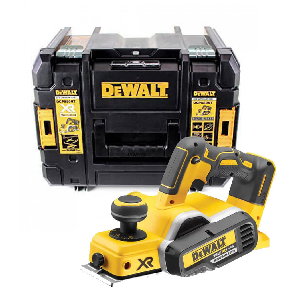 Електрорубанок DeWALT 18 В XR Li-lon, 82 мм, TSTAK (без АКБ та ЗП) (DCP580NT)