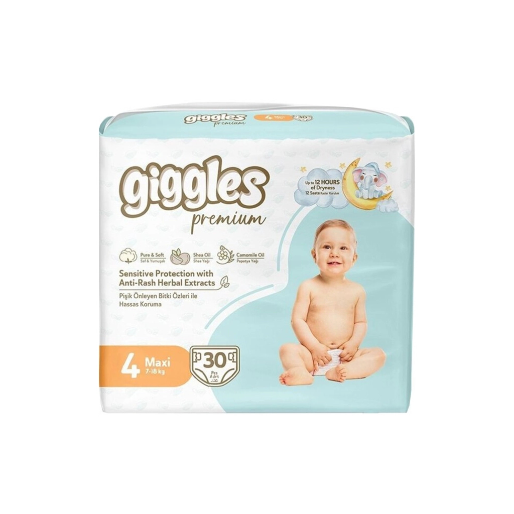 Підгузки Giggles Premium 4 Maxi 7-18 кг 30 шт (8680131206902)