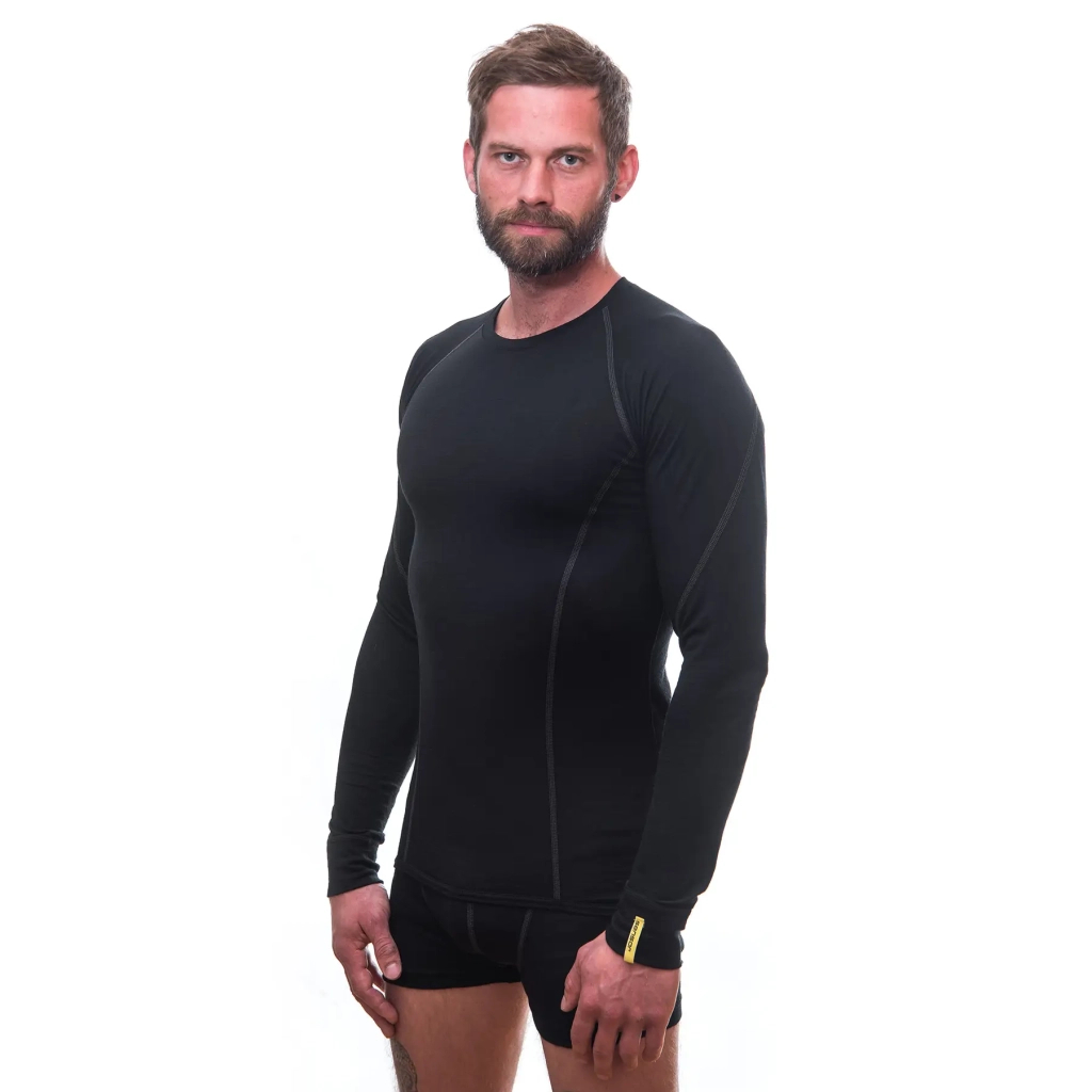 Термокофта Sensor Merino Active LS black 11109033 XXL (SM11MA-black-XXL)