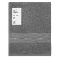 Towel ARDESTO Essence 100% cotton, dark gray 70x140 cm (ART2270DG)