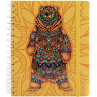 Optima Sambala notebook on rubber, 175x206 mm spiral, 150 sheets cell with margins (O20849-01)