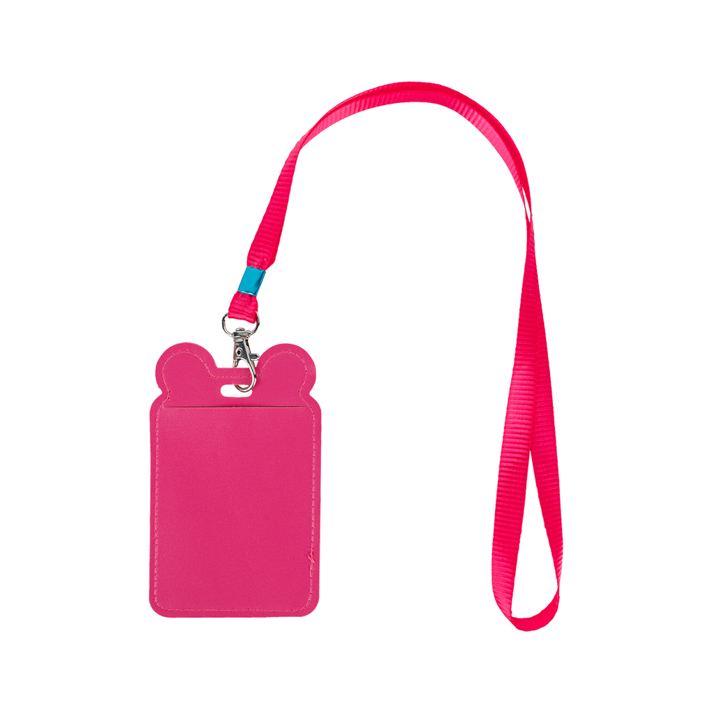 Бейдж Kite вертикальний на шнурку, фуксія (K24-296-4) Бейдж Kite вертикальний на шнурку, фуксія (K24-296-4)