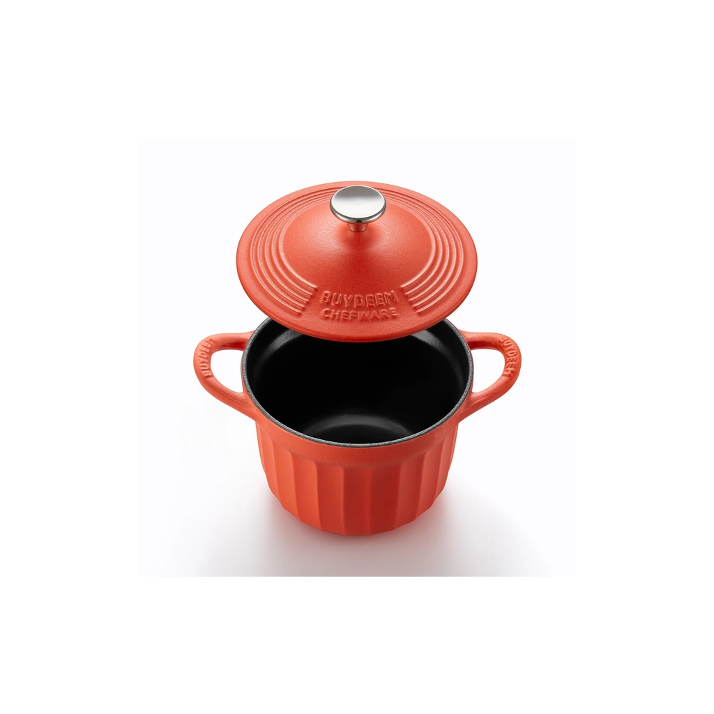 Гусятниця Buydeem CP541 Koi Red чавунна емальована 1.8 л (CP541-KR)